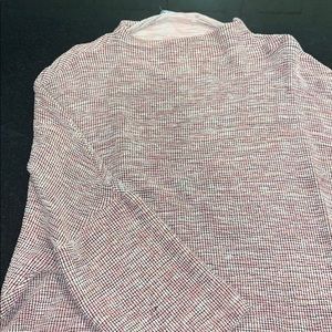 High neck sweater-top